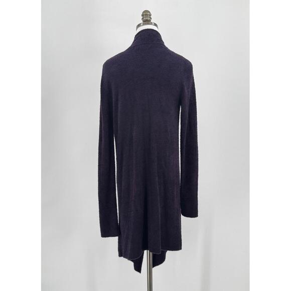 Barefoot Dreams Bamboo Chic Lite Purple Open Front Cozy Lounge Cardigan Sz S/M - Picture 4 of 5